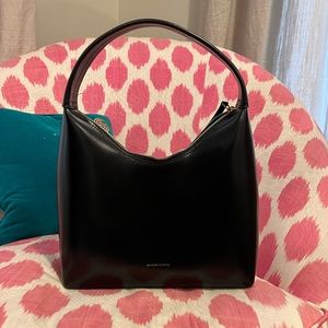 Mansur Gavriel black with red Candy shoulder bag